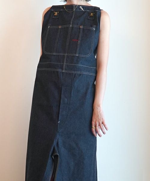 fumika uchidaデニムオーバーオール FUMIKA＿UCHIDA＞DENIM OVERALL APRON MINI DRESS | MAKES ONLINE STORE