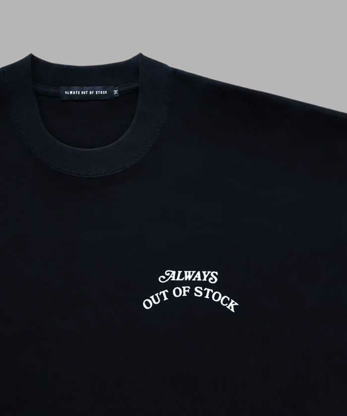 alwaysTシャツ ALWAYS OUT OF STOCK＞JUST CHILLING IT DROP SHOULDER S/S TEE