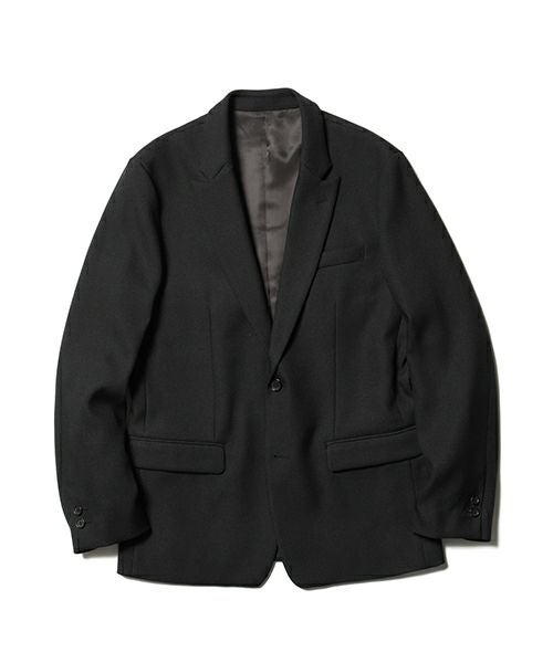 ＜MR.OLIVE＞RETRO POLYESTER TWILL / 2B SEMI PEAKED LAPEL JACKET