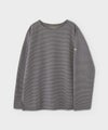 ＜PHIGVEL＞RASCHEL BORDER BOAT NECK LS TOP