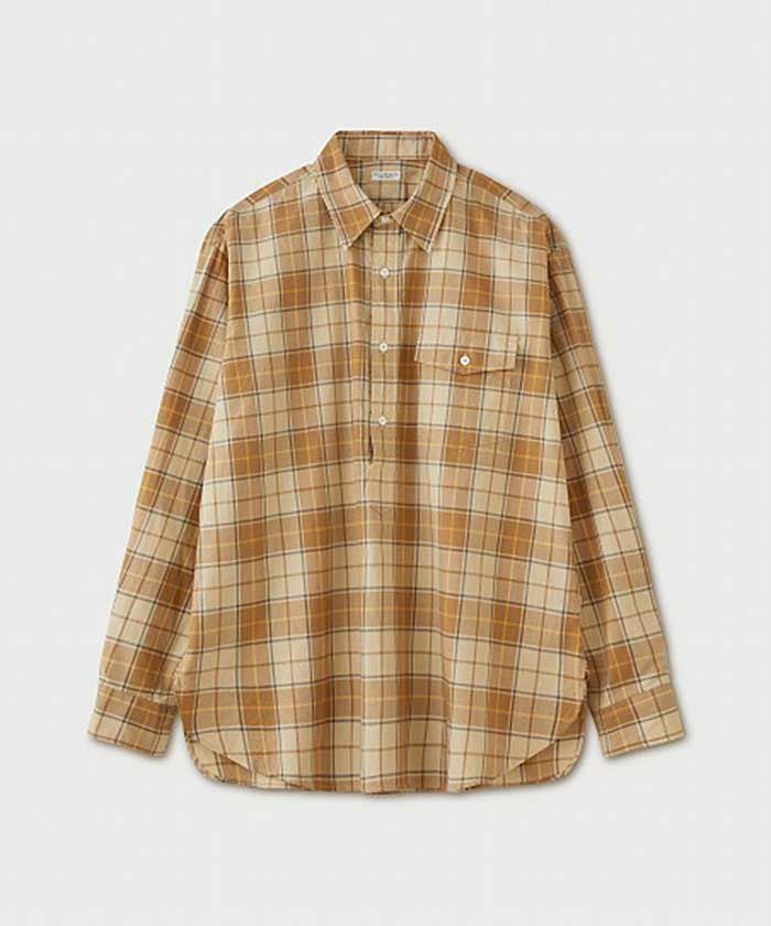 PHIGVEL＞CAMBRIC CHECK PULLOVER LS SHIRT | MAKES ONLINE STORE