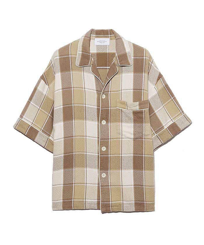 UNUSED＞Check short sleeve shirt | MAKES ONLINE STORE
