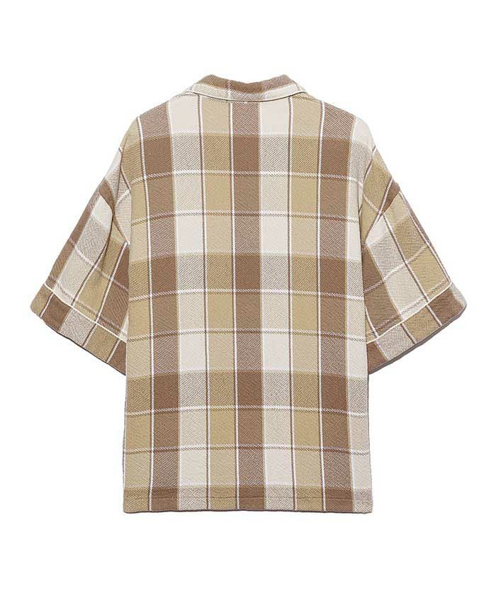 UNUSED＞Check short sleeve shirt | MAKES ONLINE STORE