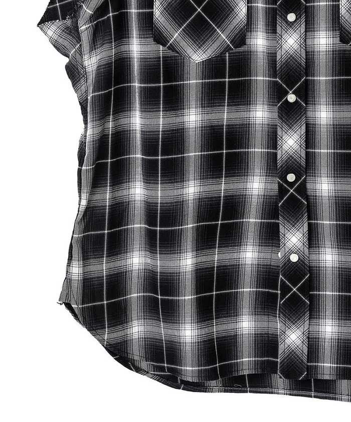 TAKAHIROMIYASHITATheSoloist.＞cut off sleeve western shirt