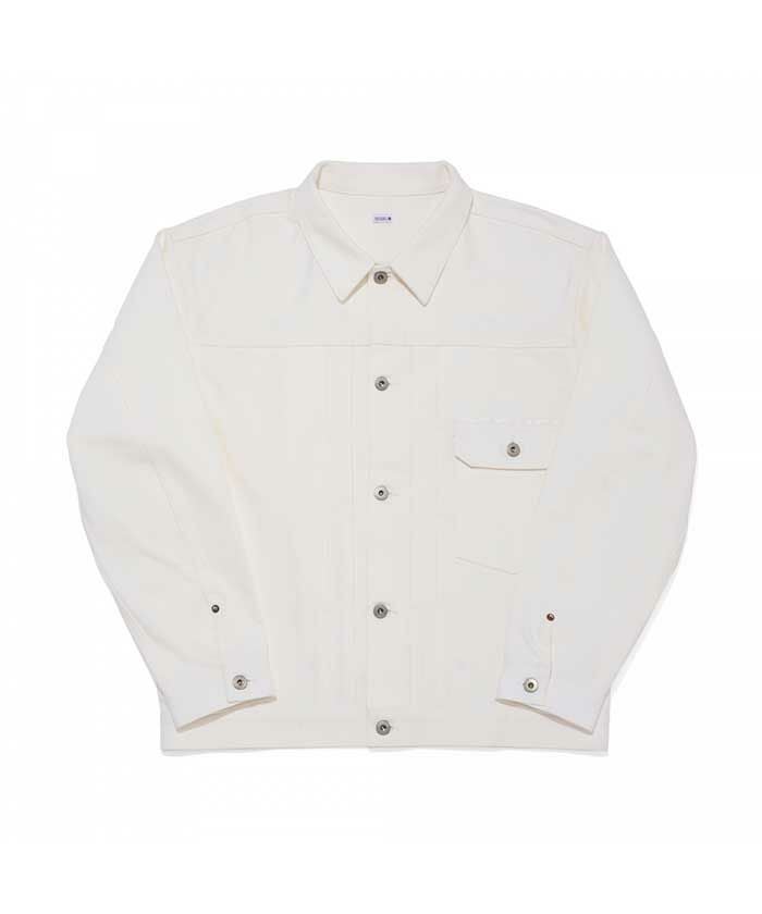 ＜SEQUEL＞RIGID WHITE DENIM JACKET (SQ-24SS-JK-03)