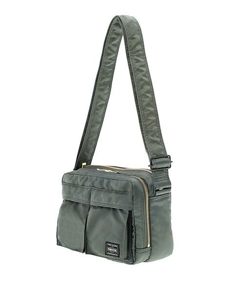 PORTER/吉田(ポーター) ショルダーバッグ美品  タンカー 622-15154 ダークグリーン ナイロン PORTER TANKER SLING BAG W zip 622-15154 IRON BLUE Yoshida & Co