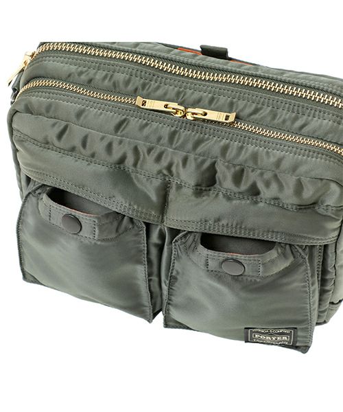 PORTER/吉田(ポーター) ショルダーバッグ美品  タンカー 622-15154 ダークグリーン ナイロン PORTER TANKER SLING BAG W zip 622-15154 IRON BLUE Yoshida & Co