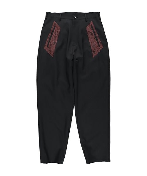 ＜sulvam＞ギャバジンレーステーパードスラックス