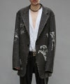 ＜R13＞RAW CUT RAGGED BLAZER (LINED)