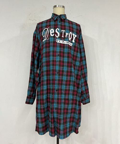 KIDILL＞DESTROY CHECK SHIRT (KL868) | MAKES ONLINE STORE