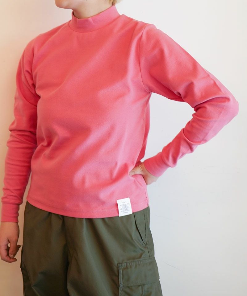 新品未使用タグ付 HYKE LONG-SLV TEE pink サイズ1 HYKE＞MOCKNECK LONG-SLV TEE | MAKES ONLINE STORE