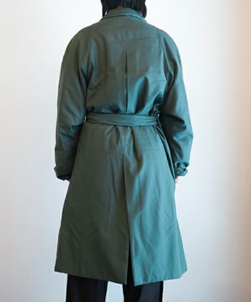 seya.＞SK'GROVE PADDED COAT / SILKY POWDER CUPRO | MAKES ONLINE STORE