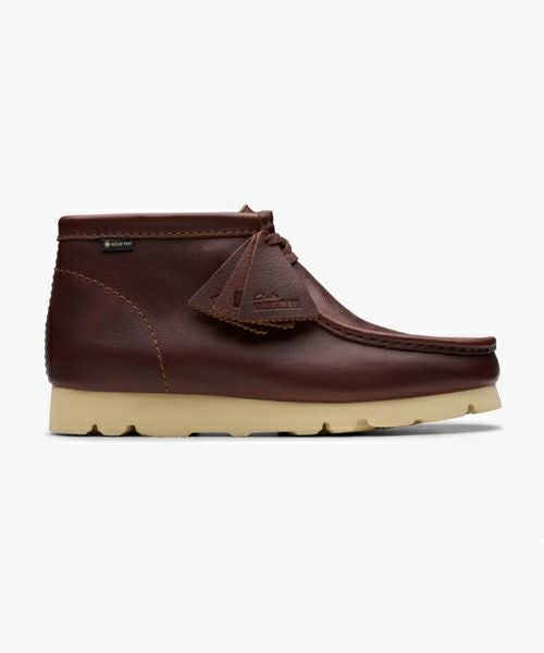靴 Clarks Wallabee BT GTX Clarks Men Wallabee BT Gore Tex green olive