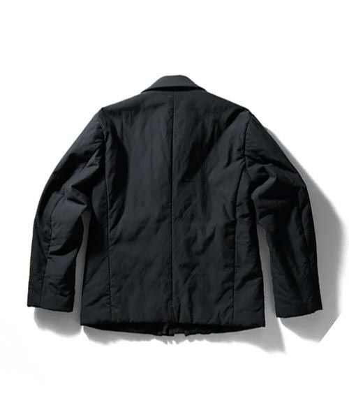 山内＞2plyキュプラ×コットン・中綿入りジップジャケット | MAKES