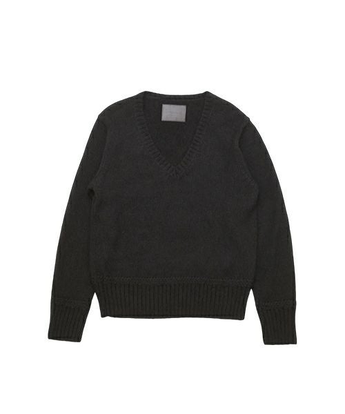 The Letters＞5G V NECK KNIT -SHETLAND WOOL LINEN AND MOHAIR MIX