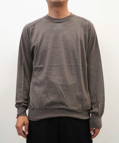 blurhms＞Wool Cashmere Silk Knit Crew Neck | MAKES ONLINE STORE