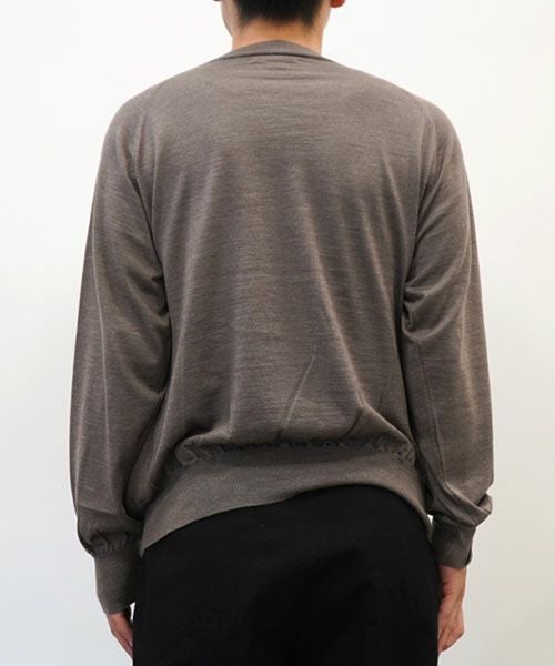 blurhms＞Wool Cashmere Silk Knit Crew Neck | MAKES ONLINE STORE