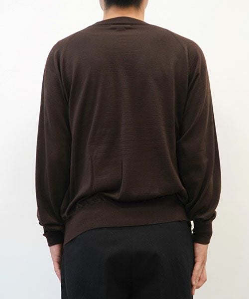 blurhms＞Wool Cashmere Silk Knit Crew Neck | MAKES ONLINE STORE