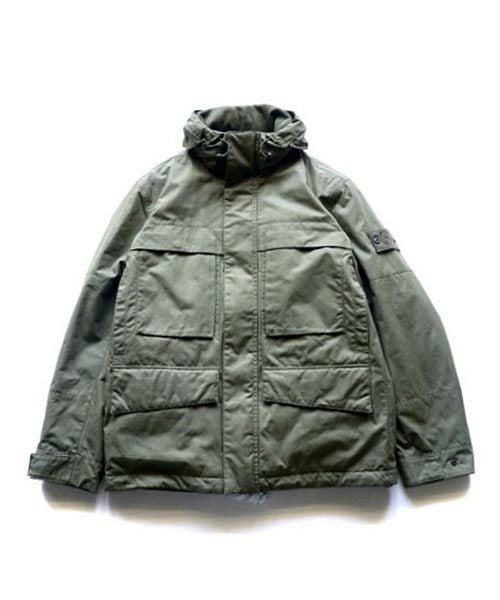 STONE ISLAND＞WEATHERPROOF COTTON CANVAS FIELD JACKET (8115452F1