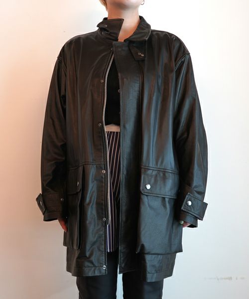 BASICKS＞Cow Leather Car Coat | MAKES ONLINE STORE