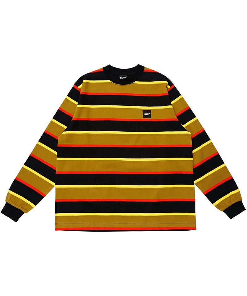 LQQK Studio＞L/S RUGBY WEIGHT BORDER TEEBOX LOGO | MAKES ONLINE STORE