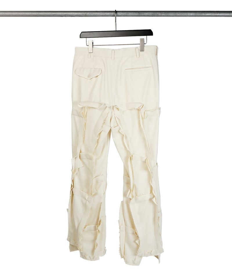 最後10時間9800★廃盤ほぼ新品★COMME des GARCONS パンツ COMME des GARCONS HOMME PLUS＞立体構築フレアウールパンツ | MAKES