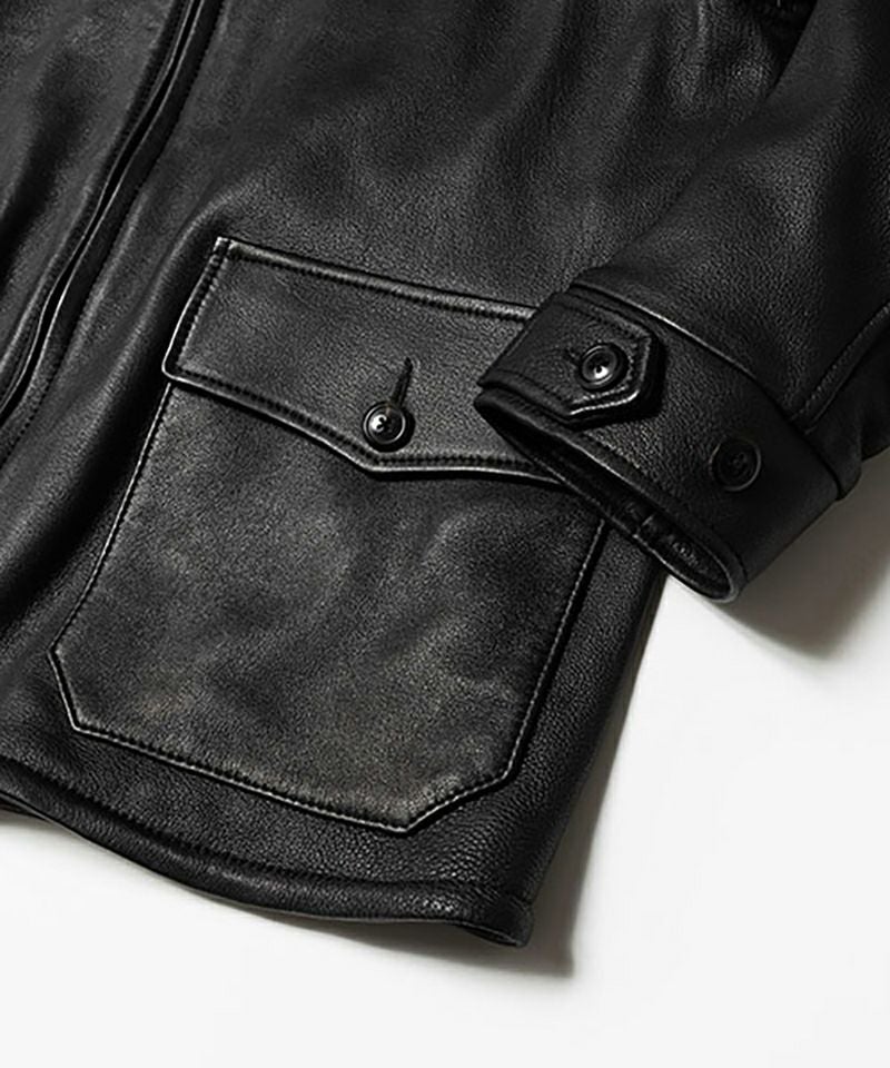 MR.OLIVE＞HAIR SHEEP SOFT LEATHER / TYPE M421A FLIGHT JACKET