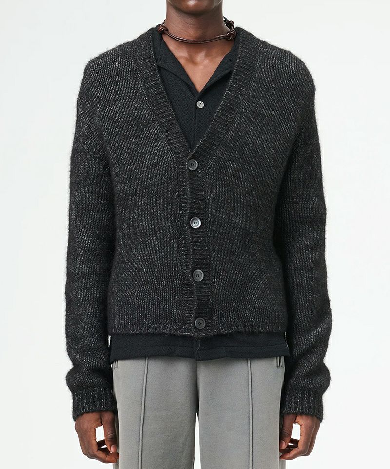 OUR LEGACY＞ACADEMY CARDIGAN -Pepe Nero Airy Alpaca- | MAKES