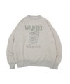  ＜LASTMAN＞PRINTED CREW NECK "WANTED"