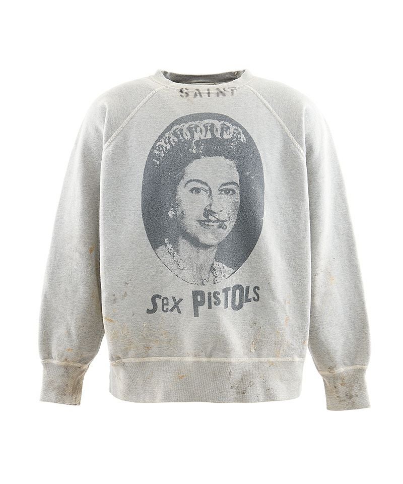 ＜SAINT MICHAEL＞SP_CREW SWT / QUEEN / GRAY