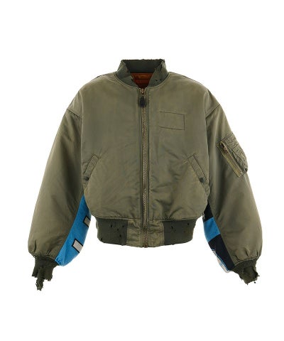 SAINT MICHAEL＞MA-1 / DAMAGE / KHAKI | MAKES ONLINE STORE