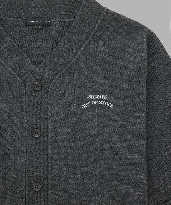 ALWAYS OUT OF STOCK＞BASEBALL KNIT CARDIGAN | MAKES ONLINE STORE