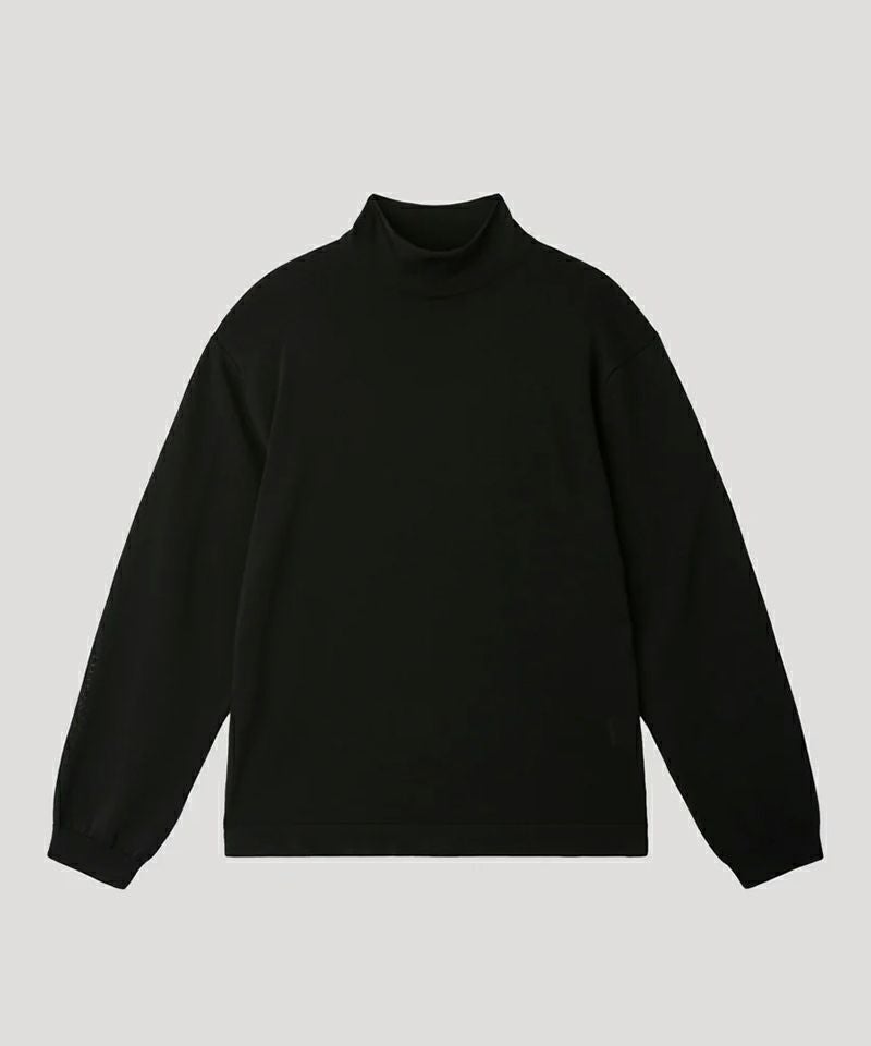CFCL＞HIGH GAUGE MOCKNECK LONG SLEEVE TOP(BLACK) | MAKES ONLINE STORE