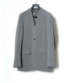 ＜RAINMAKER＞DOUBLE CLOTH NO COLLAR JACKET