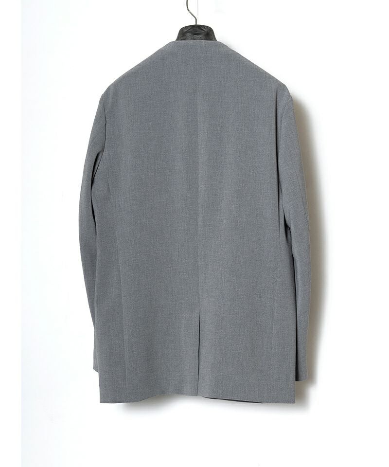 RAINMAKER＞DOUBLE CLOTH NO COLLAR JACKET | MAKES ONLINE STORE