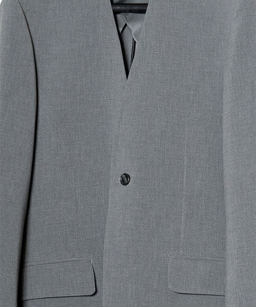 ジャケット・アウター RAINMAKER DOUBLE CLOTH NO COLLAR JACKET RAINMAKER 【レインメーカー】 DOUBLE CLOTH NO COLLAR JACKET / BLACK