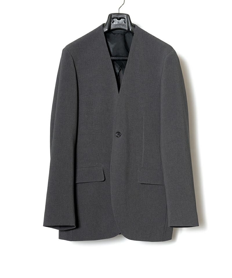 RAINMAKER＞DOUBLE CLOTH NO COLLAR JACKET | MAKES ONLINE STORE