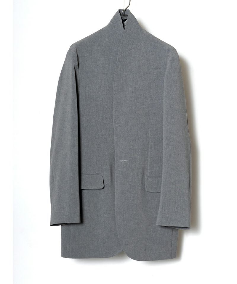 最高級⭐️ポーラリッシュマン　ビーバージャケット　カナダ製　フランネルシルバー　M RAINMAKER＞DOUBLE CLOTH SHAWL COLLAR LONG JACKET | MAKES ONLINE STORE