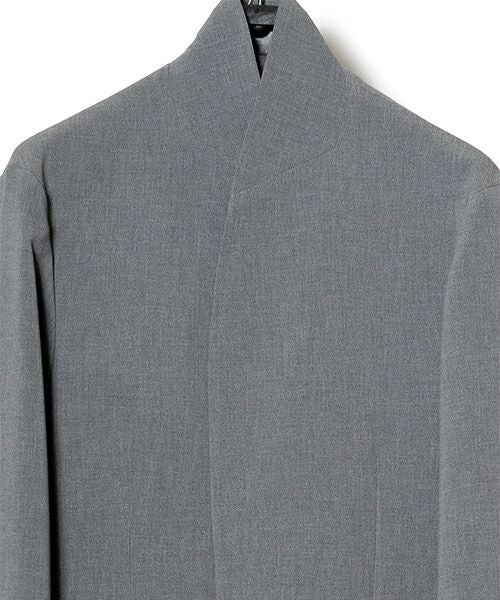 RAINMAKER＞DOUBLE CLOTH SHAWL COLLAR LONG JACKET | MAKES ONLINE STORE