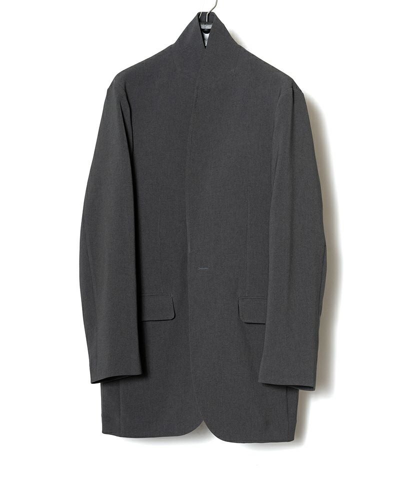 RAINMAKER＞DOUBLE CLOTH SHAWL COLLAR LONG JACKET | MAKES ONLINE STORE