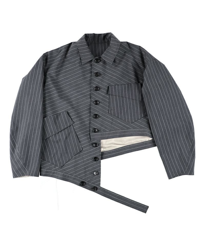 IO Sulvam ブルゾン sulvam＞ストライプラウンドブルゾン | MAKES ONLINE STORE