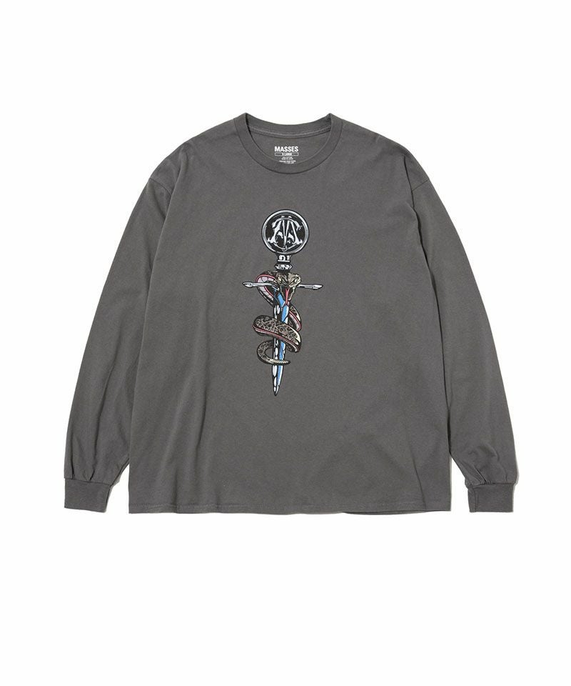 MASSES マシス　tee MASSES＞T-SHIRT L/S CROSS SNAKE | MAKES ONLINE STORE