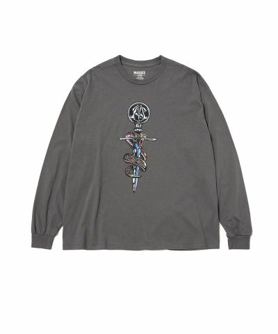 MASSES＞T-SHIRT L/S CROSS SNAKE | MAKES ONLINE STORE