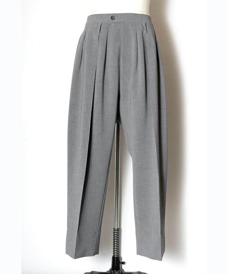 RAINMAKER＞DOUBLE CLOTH 3-PLEATED TROUSERS | MAKES ONLINE STORE
