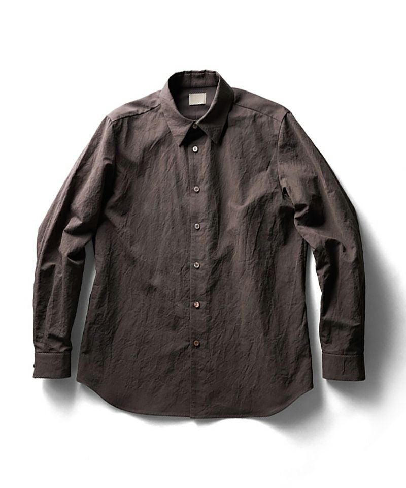 山内＞塩縮加工コットンリネンシャツ | MAKES ONLINE STORE