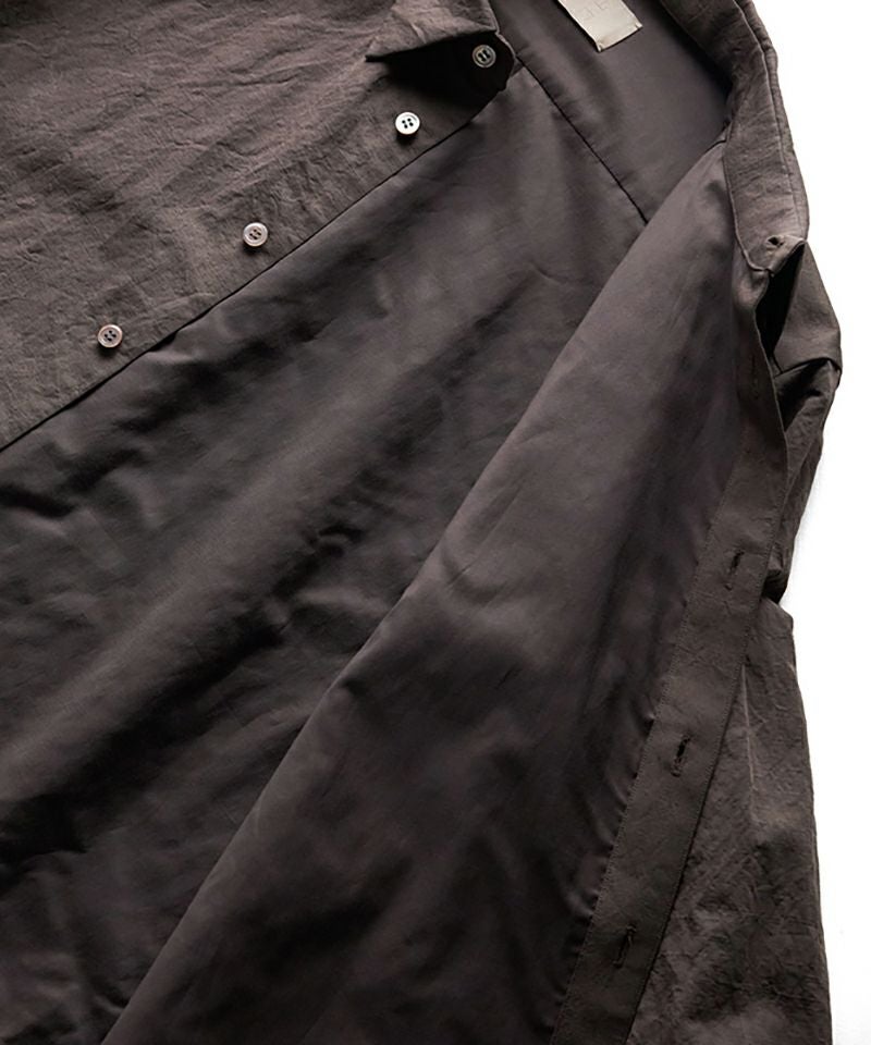 山内＞塩縮加工コットンリネンシャツ | MAKES ONLINE STORE