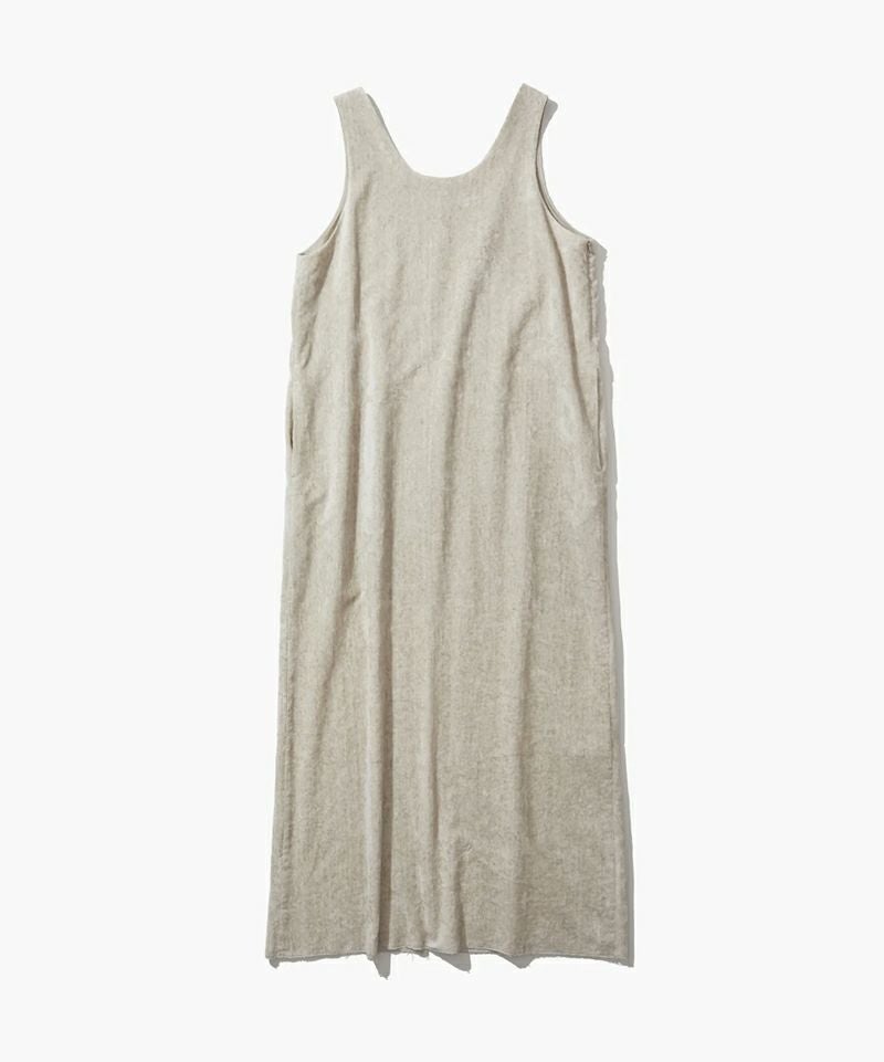＜ATON＞LINENVELVET TANK TOP DRESS