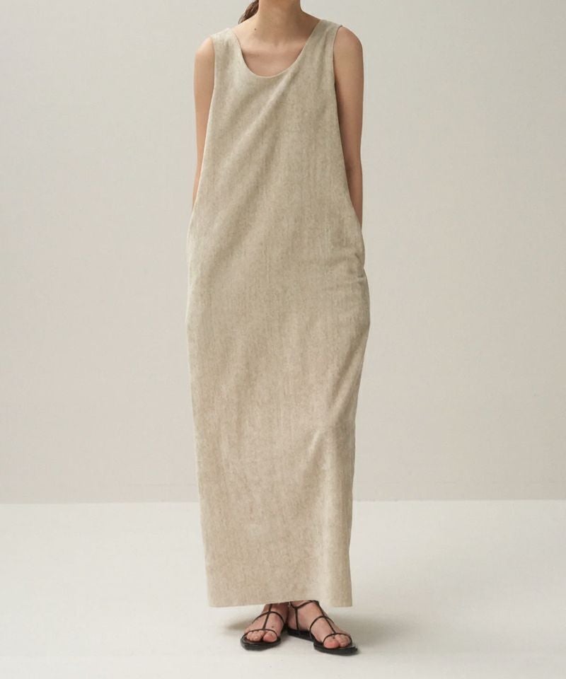 ATON＞LINENVELVET TANK TOP DRESS | MAKES ONLINE STORE