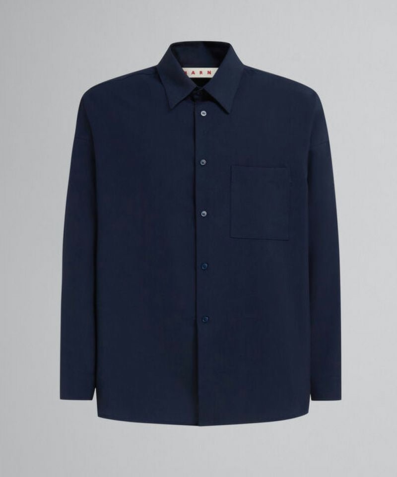 MARNI＞トロピカルウール製 長袖シャツ | MAKES ONLINE STORE