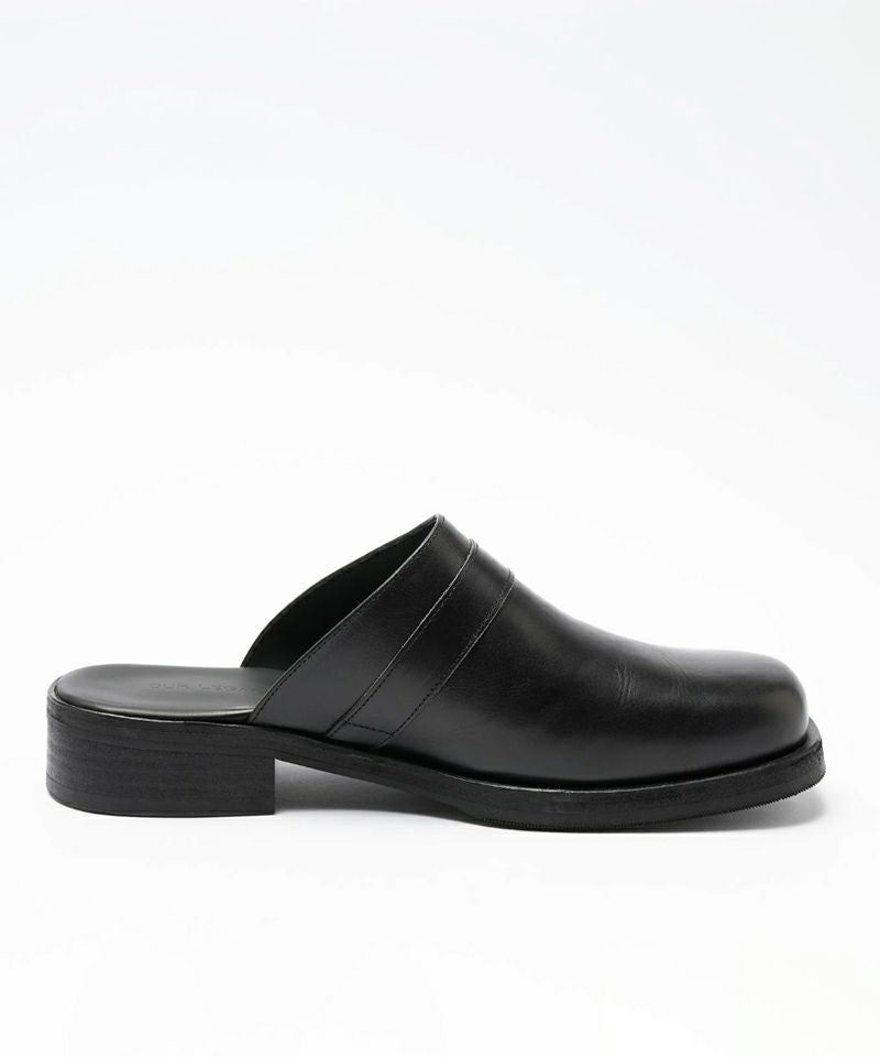 OUR LEGACY＞CAMION MULE -Black Leather | MAKES ONLINE STORE